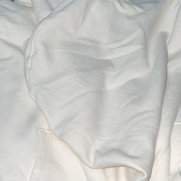 Levi's Women's Graphic Cropped Cotton Blend Laundry Day Hoodie XXL CREAM NWT - Picture 9 of 13